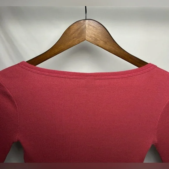 Red Wild Fable Long Sleeve Top Sz XS - Picture 6 of 7